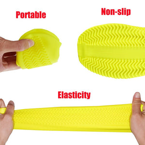 Silicone Waterproof Shoe Cover Material Unisex Shoes Protectors Rain Boots for Indoor Outdoor Rainy Days